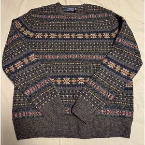 Polo Ralph Lauren Size Medium Wool Fair Isle sweater